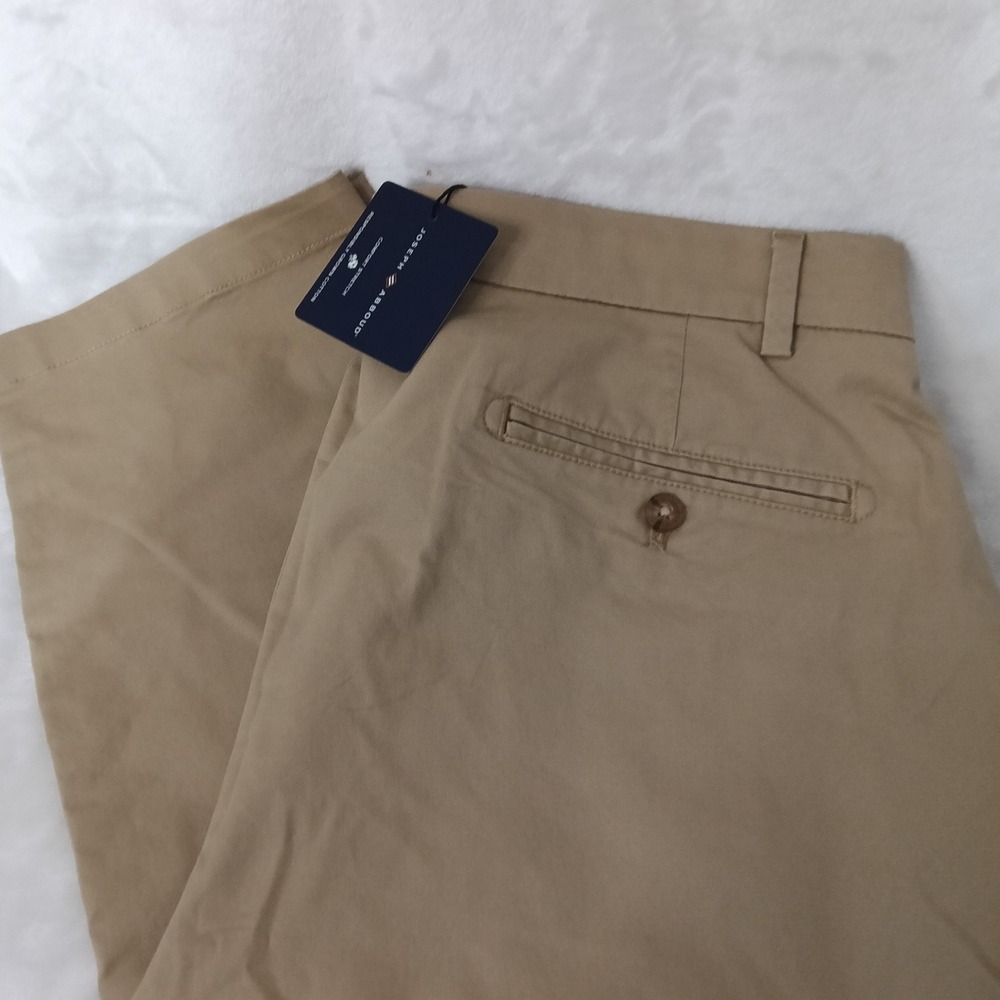 Joseph Abboud Mens Modern Fit Comfort Stretch Chino Pants Tan 38x34 NWT